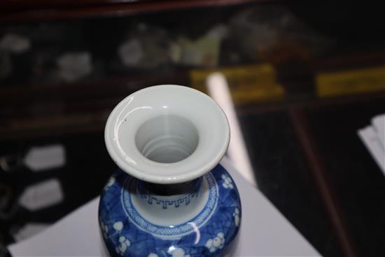 A Chinese Kangxi period blue and white vase